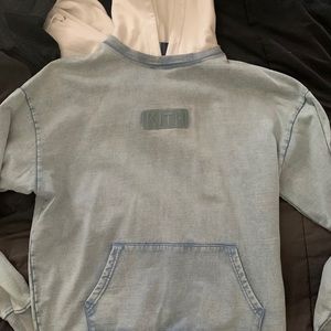 Kith light denim hoodie men’s size Large